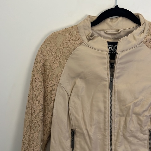 Blanc Noir | Genuine Leather Jacket (cream) - Picture 3 of 4